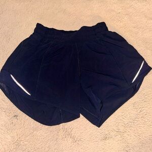 Navy Blue Lululemon Hotty Hot shorts